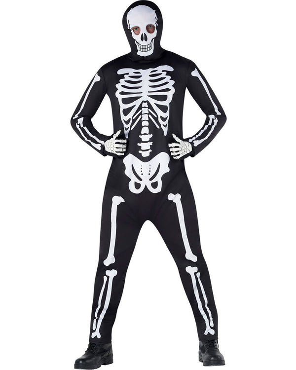 Skeleton Onesie Mens Costume