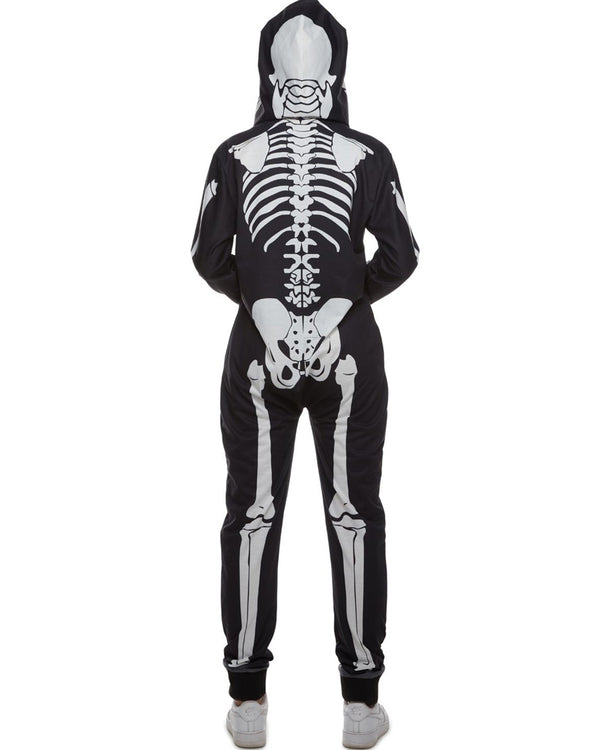 Skeleton Onesie Womens Costume