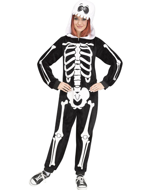 Skeleton Squad Jumpsuit Adult Costume