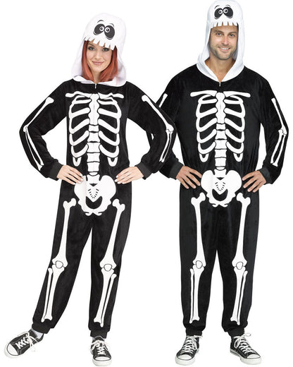 Skeleton Squad Jumpsuit Adult Costume