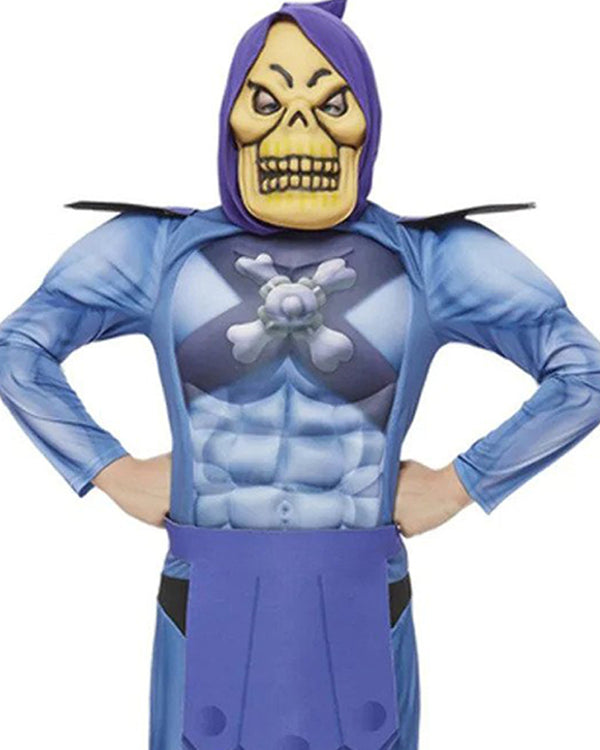 Skeletor with Muscle Chest Kids Costume