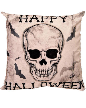 Skull Happy Halloween Trendy Pillow Cover