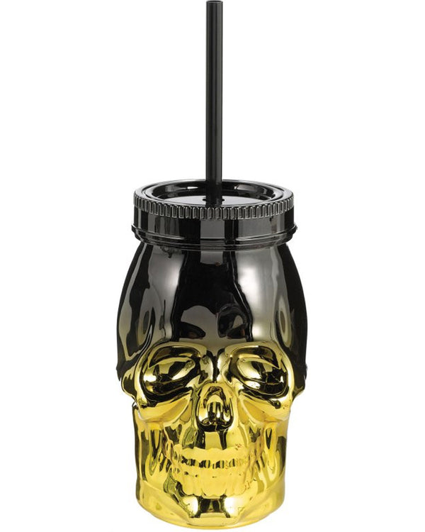 Skull Novelty 473ml Cup with Straw