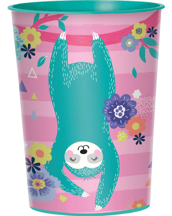 Sloth 473ml Plastic Favour Cup