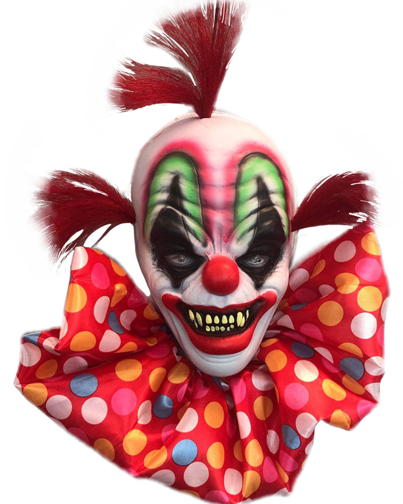 Halloween Small Hanging Clown Head 35cm