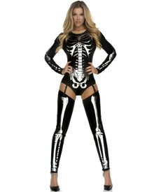 Snazzy Skeleton Womens Halloween Costume
