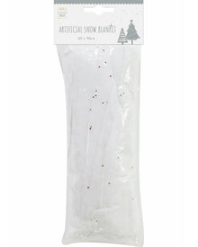Christmas Snow Blanket with Glitter 1.2m