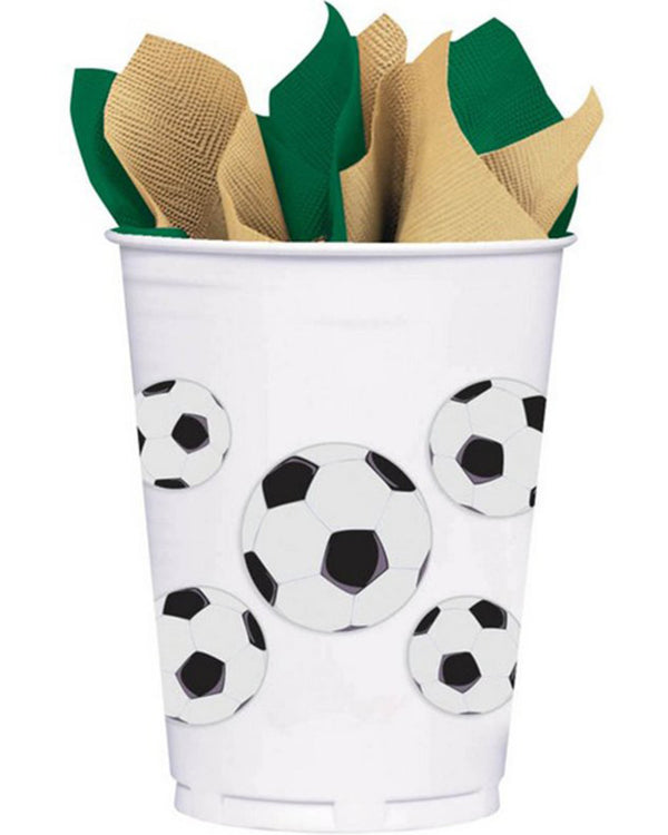 Soccer Fan 414ml Cups Pack of 8