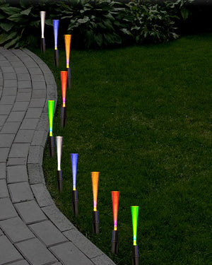 Solar Christmas LED Garden Sprays Multi-Coloured Lights Pack of 20