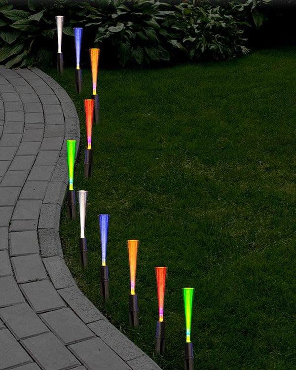 Solar Christmas LED Garden Sprays Multi-Coloured Lights Pack of 20