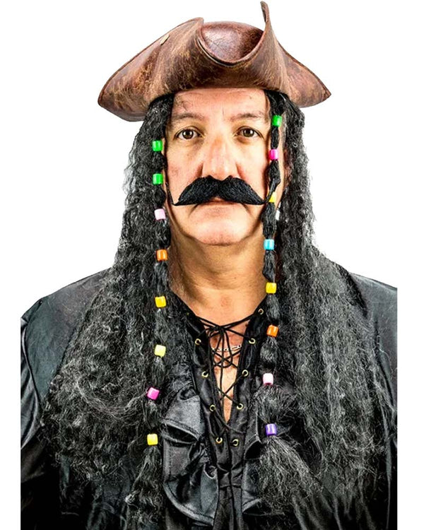 Sparrow Scallywag Pirate Hat with Hair