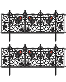 Spider Fence Halloween Decoration Pack of 2