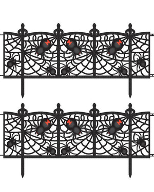 Spider Fence Decoration Pack of 2