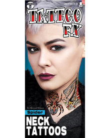 Spider FX Temporary Neck Tattoo For Halloween