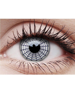 Spider Web 14mm Black and White Contact Lenses