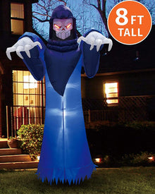 Spooky Warlock Lawn Halloween Inflatable 2.4m