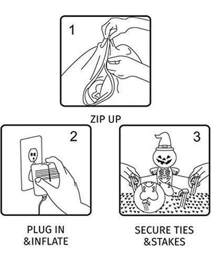 Spooky Eyes Lawn Inflatable 90cm