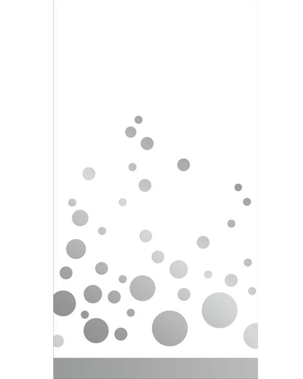 Sparkle and Shine Silver Guest Napkin Pack of 16