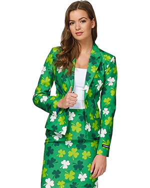 St Patricks Day Clovers Womens Suitmeister