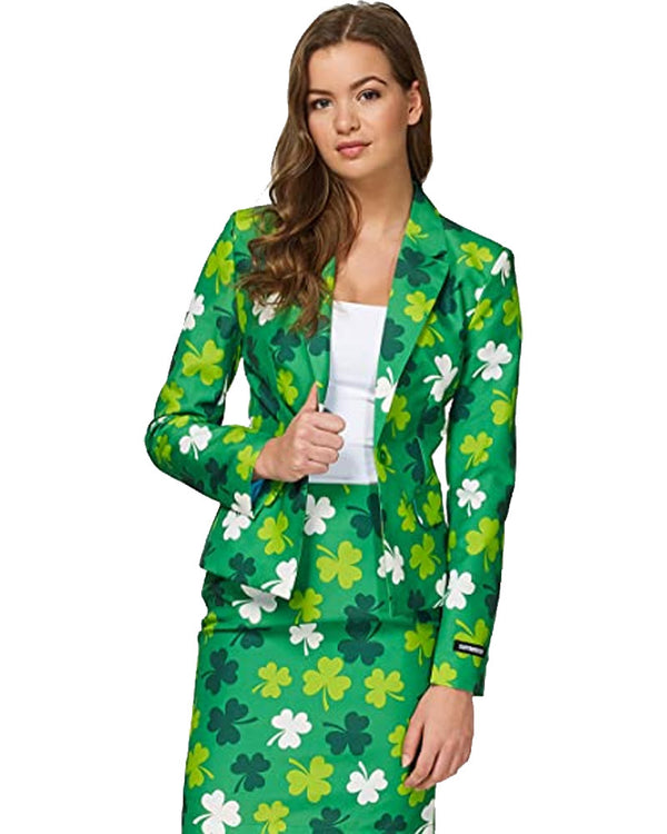 St Patricks Day Clovers Womens Suitmeister