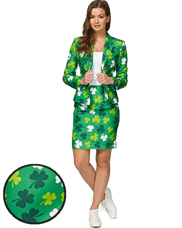 St Patricks Day Clovers Womens Suitmeister