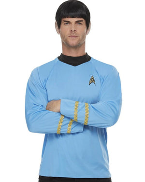 Star Trek Original Series Sciences Uniform Blue Mens Shirt
