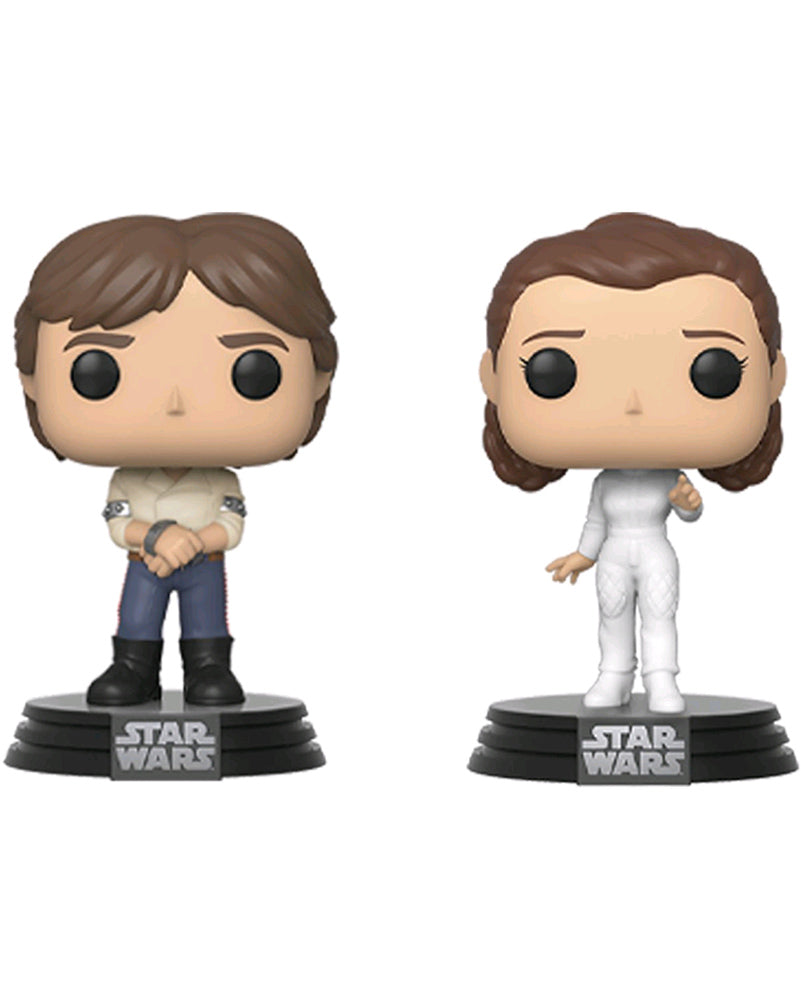 Star Wars Han and Leia Pop Vinyl Pack of 2
