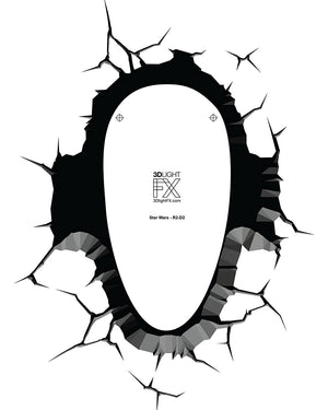 Star Wars R2D2 3D Wall Light