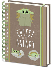 Star Wars The Mandalorian Cutest In All The Galaxy Baby Yoda A5 Notebook