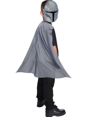 Star Wars The Mandalorian Kids Mask and Cape Set