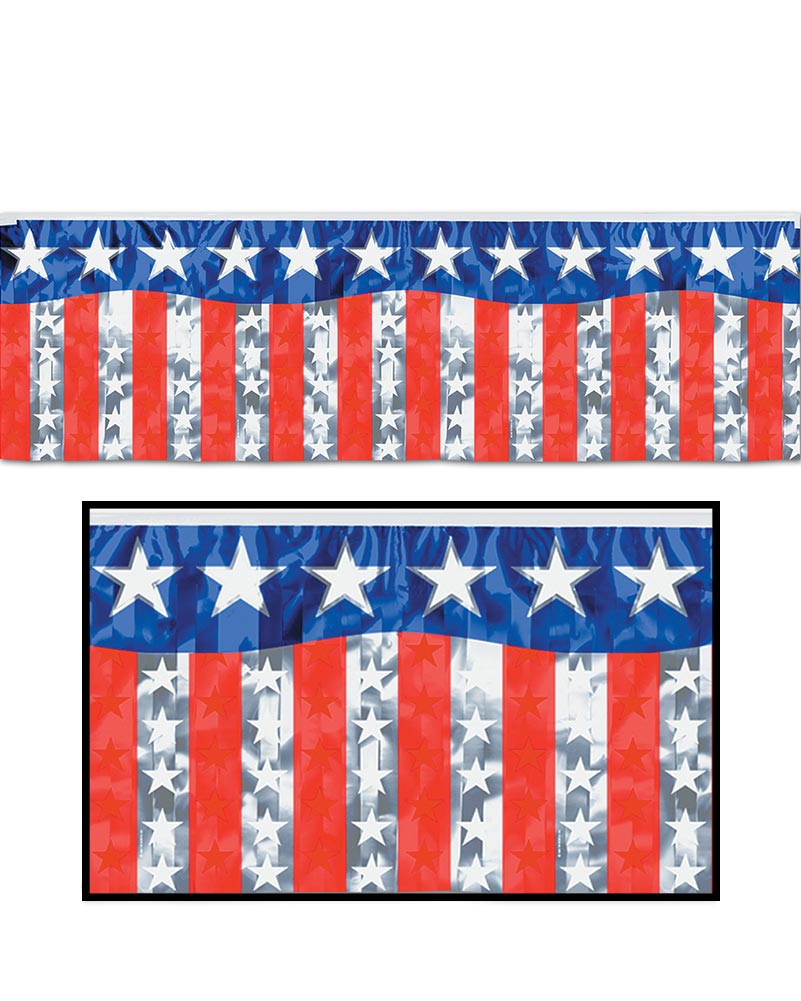 Stars and Stripes Fringe Banner