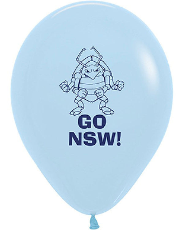 State of Origin NSW Cockroach Latex 30cm Balloons Pack of 25