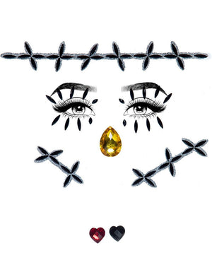 Stitches Adhesive Face Jewels