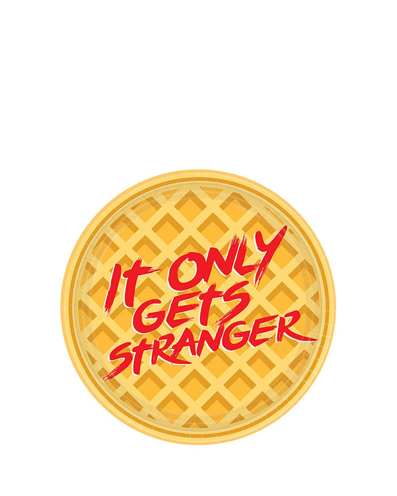 Stranger Things 17cm Round Paper Plates Pack of 8