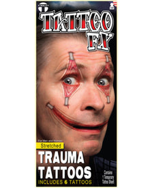 Stretched Skin FX Trauma Tattoo For Halloween