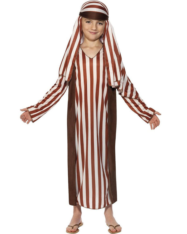 Striped Shepherd Robe Kids Christmas Costume