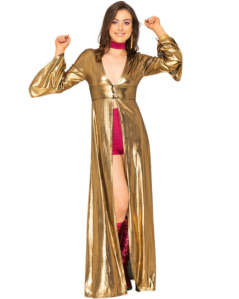 Studio 54 Stunner 70s Womens Duster Jacket