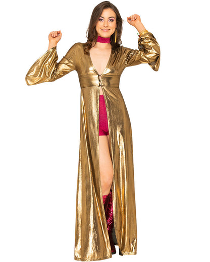 Studio 54 Stunner 70s Womens Duster Jacket