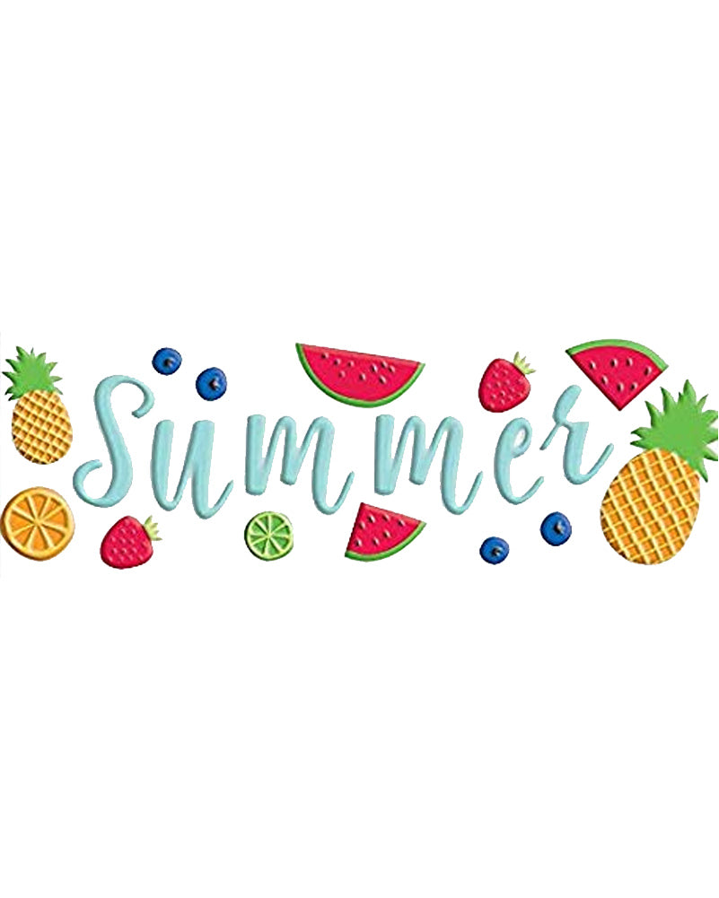 Summer Fruit Gel Cling Decorations
