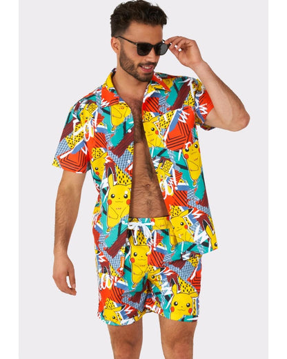 Opposuit Summer Pika Pikachu Mens Swim Suit