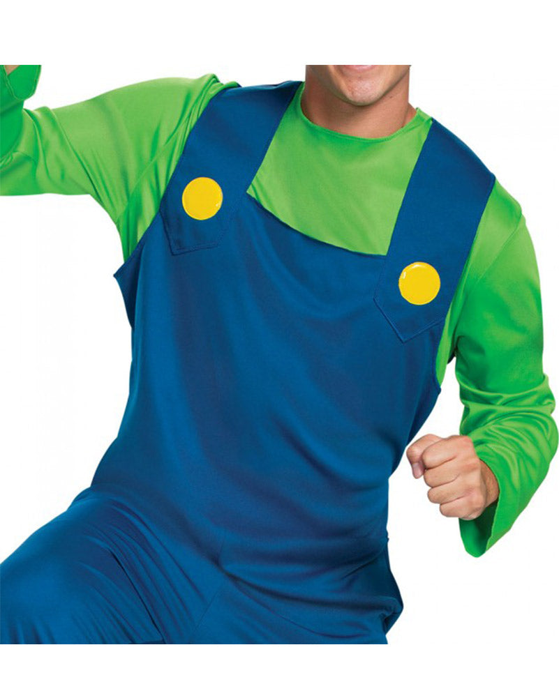 Super Mario Brothers Luigi Classic Mens Costume