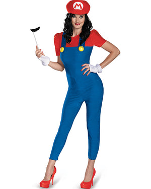 Super Mario Brothers Mario Deluxe Womens Costume