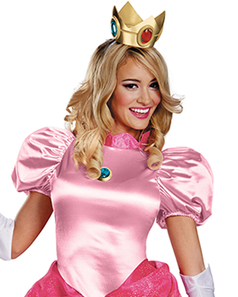 Super Mario Brothers Princess Peach Deluxe Womens Costume