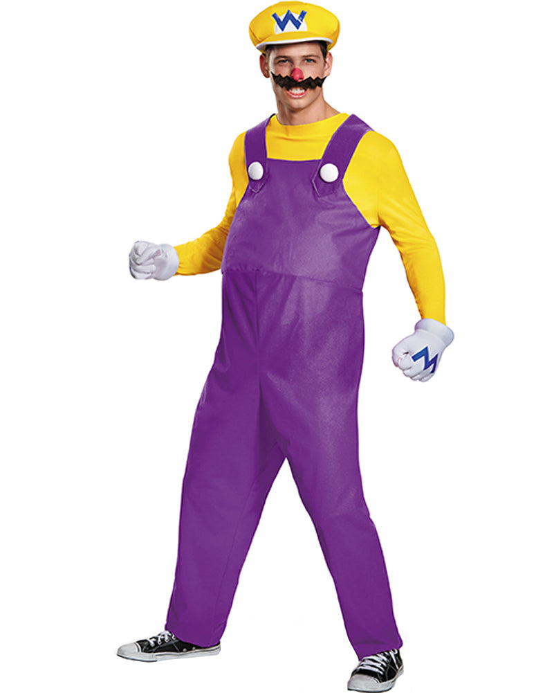 Super Mario Brothers Wario Deluxe Mens Costume