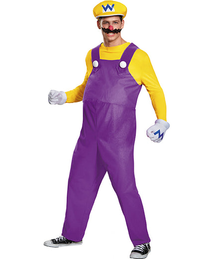 Super Mario Brothers Wario Deluxe Mens Costume