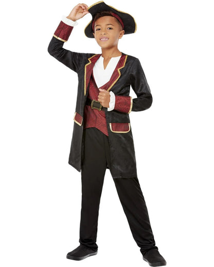 Seven Seas Swashbuckling Pirate Boys Costume