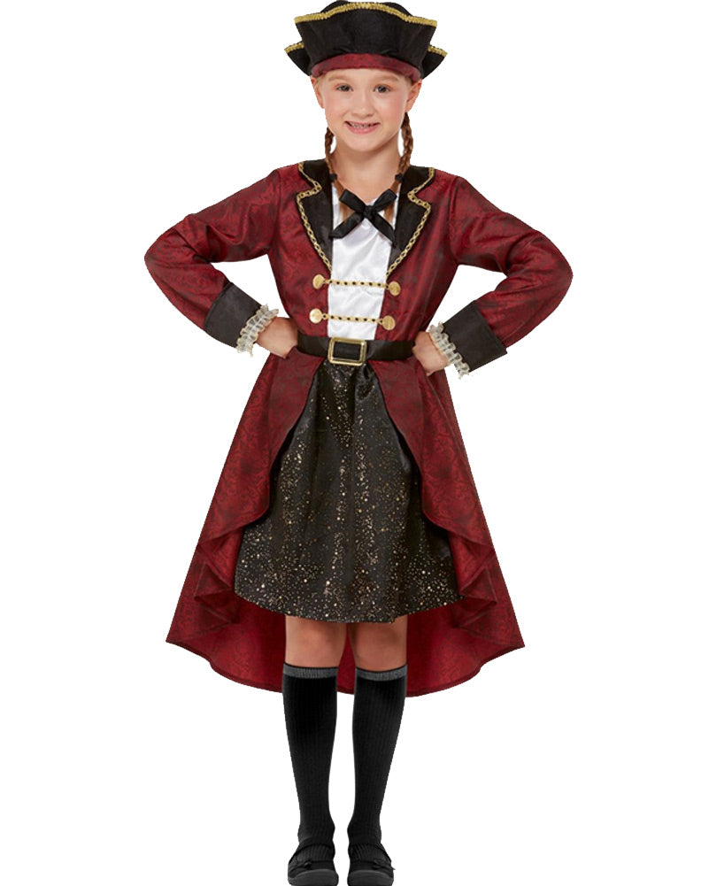 Swashbuckler Pirate Deluxe Girls Costume
