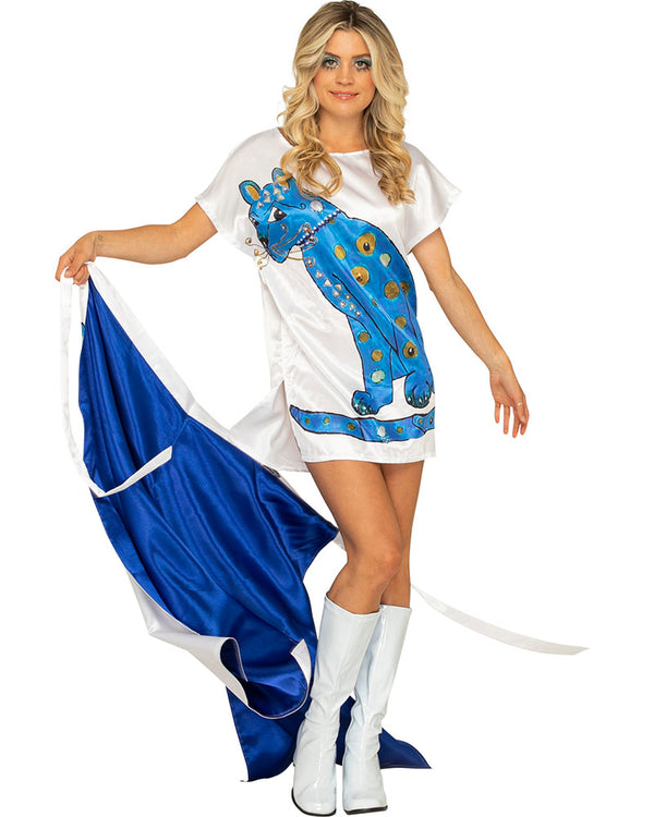 Swedish Superstar Complete Deluxe Blue Cat Womens Costume