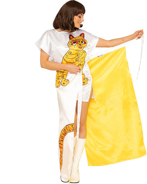 Swedish Superstar Complete Deluxe Yellow Cat Womens Costume