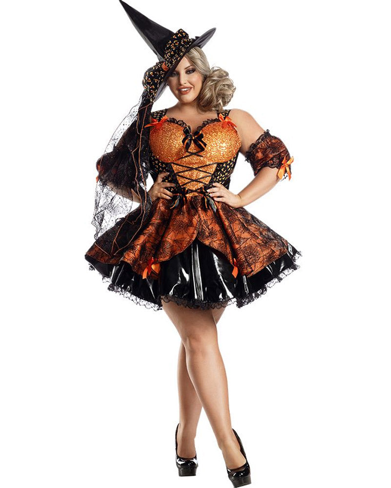 Sweet As Candy Corn Witch Womens Plus Size Costume